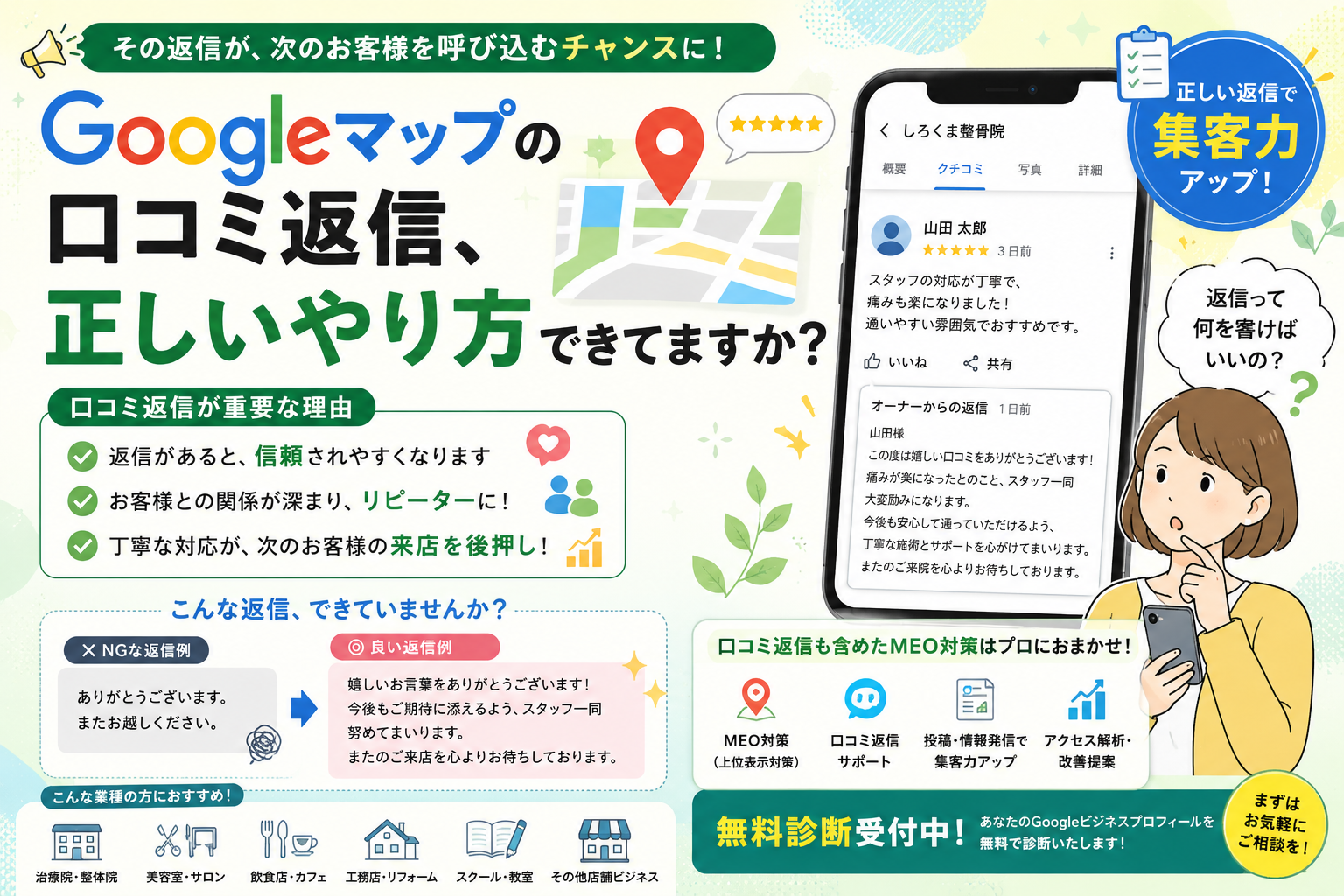 Googleマップの口コミ返信、正しいやり方できてますか?